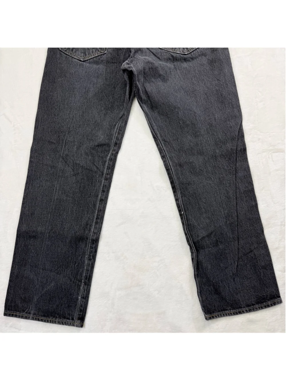 Men's Levi's 501 32x30 Button Fly Straight Leg Jeans Black (Actual 32x28)